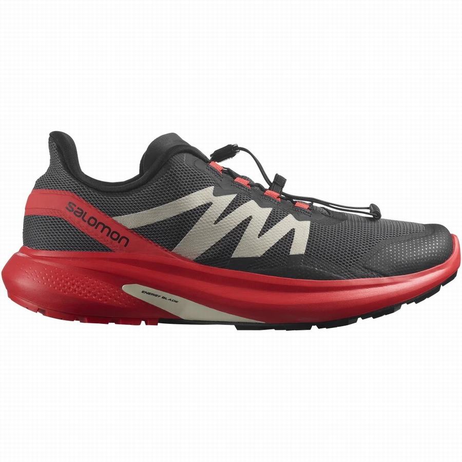 Salomon Hypulse Férfi Terepfutó Cipő Fekete/Piros (MCL171JH)